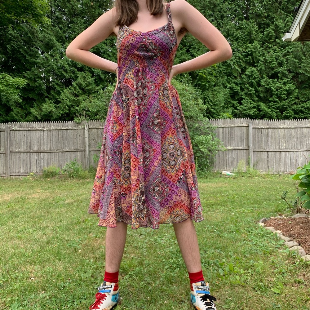 Adorable Floral Flowy Dress💜